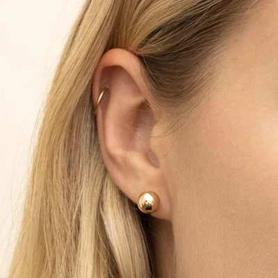 Ball™ | Gold Stud Earrings - Image 5