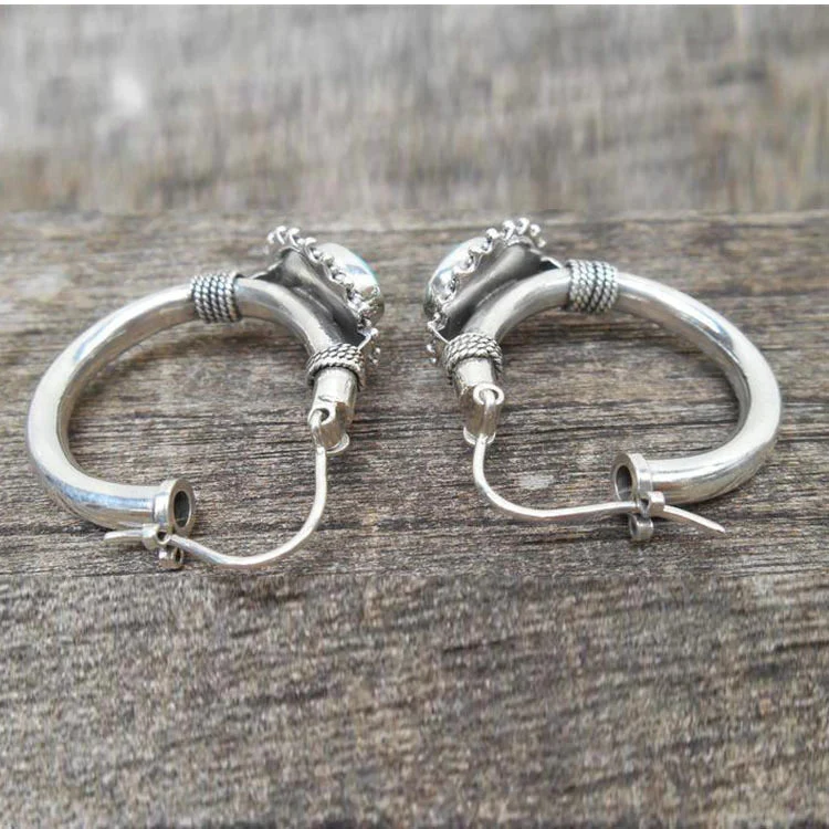 Chic™ | Retro Turquoise Earrings - Image 2