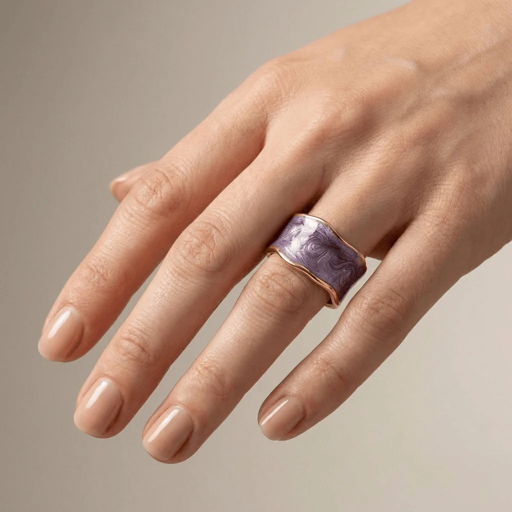 HANDMADE ART VINTAGE RING - (ADJUSTABLE) - Image 2