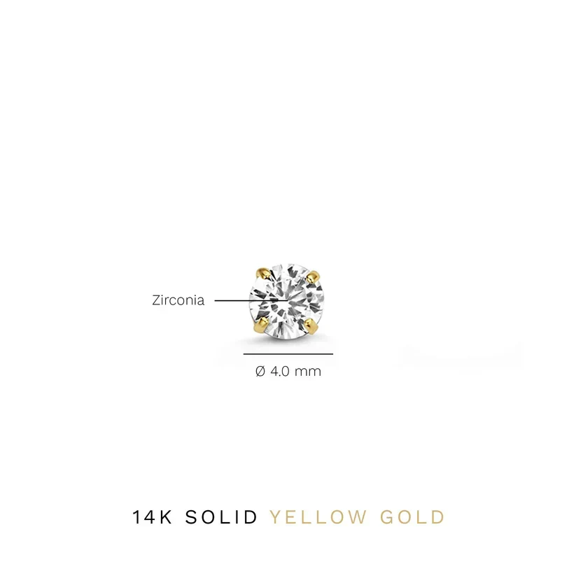 Larmes™ | Gold Stone Stud Earrings - Image 6