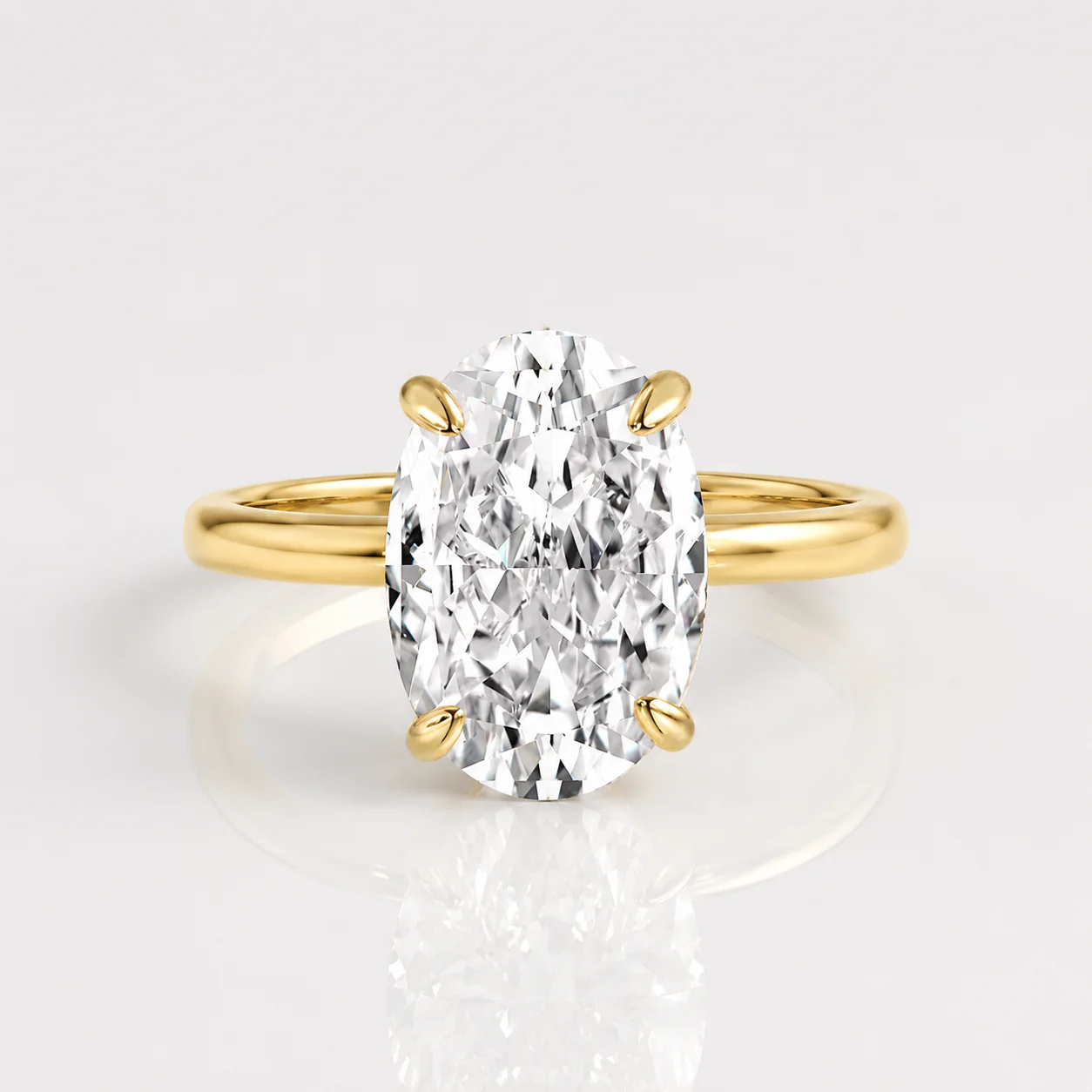OVAL DIAMOND SOLITAIRE RING