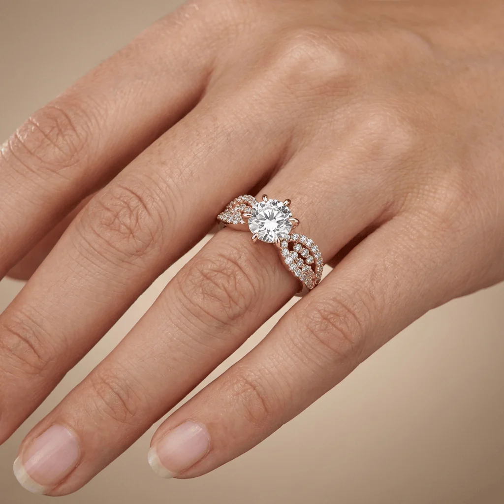 ROSE GOLD DIAMOND LEGACY RING - Image 2