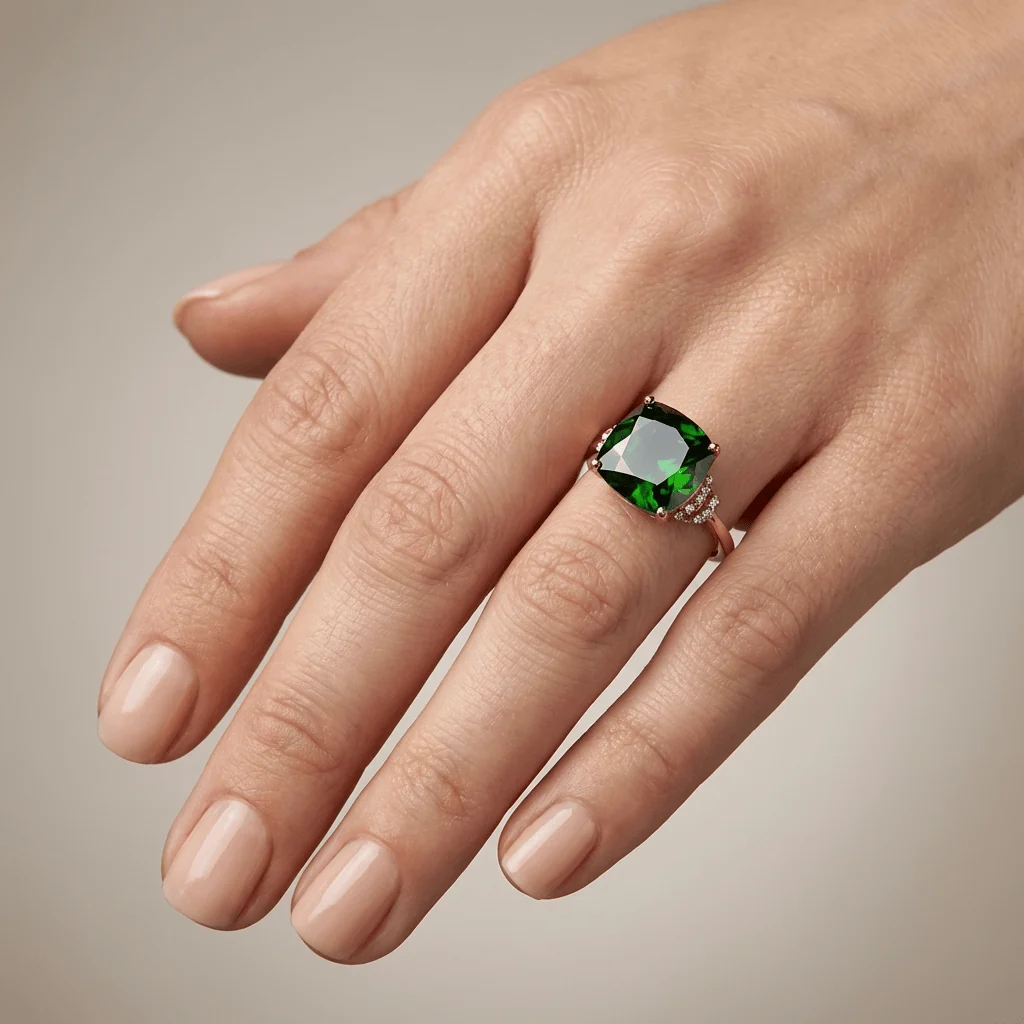 ROSE GOLD GEMSTONE RING - Image 2