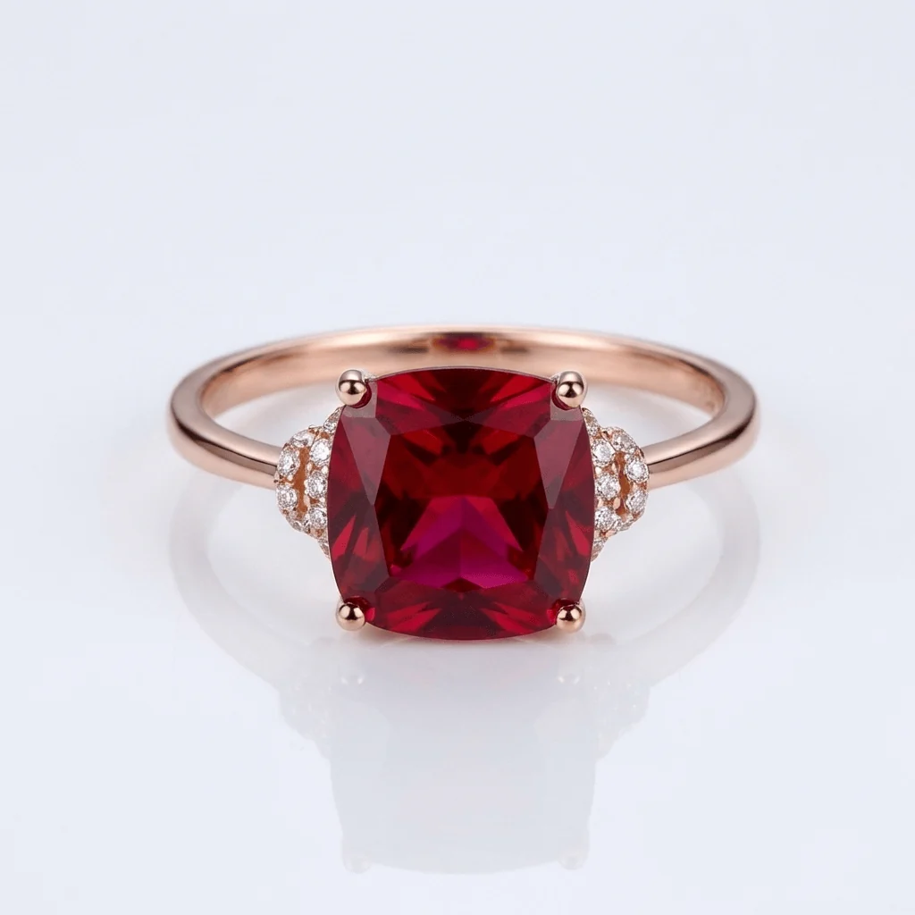 ROSE GOLD GEMSTONE RING - Image 3