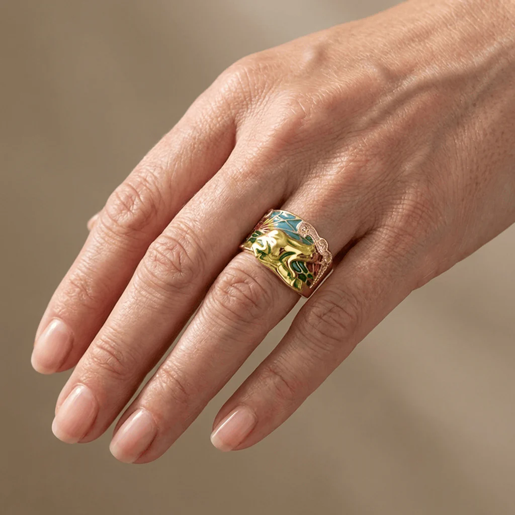 ROSE GOLD TIMELESS ORNATE RING - Image 2