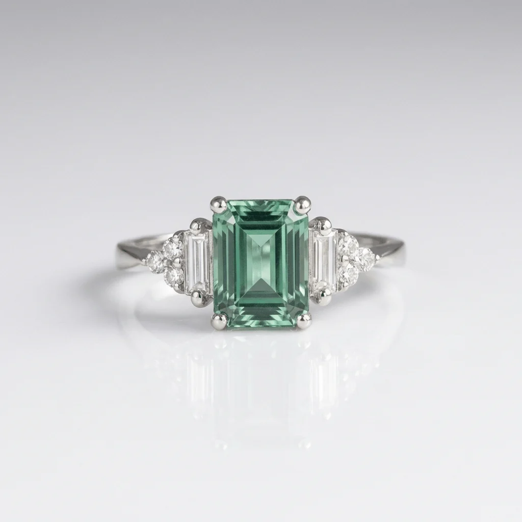 SILVER DIAMOND TRIO RING