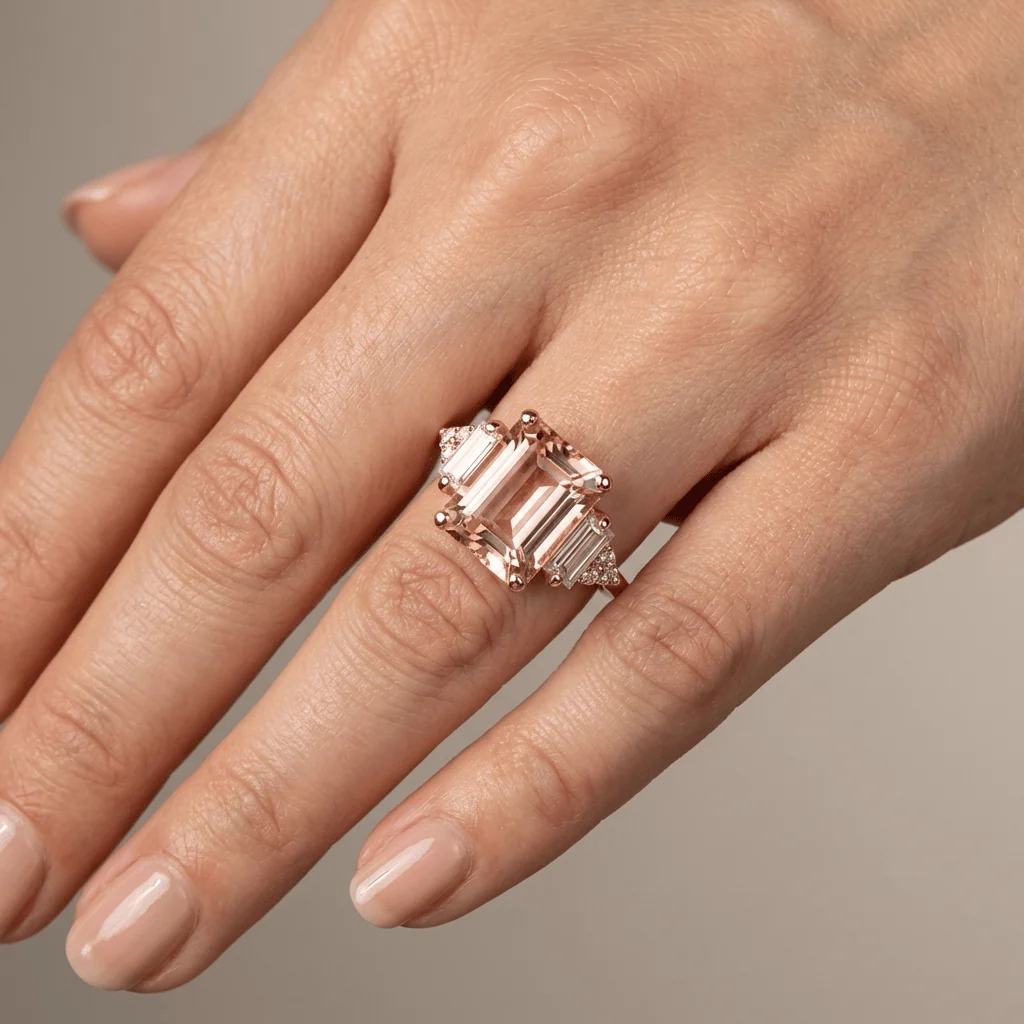 SILVER DIAMOND TRIO RING - Image 4