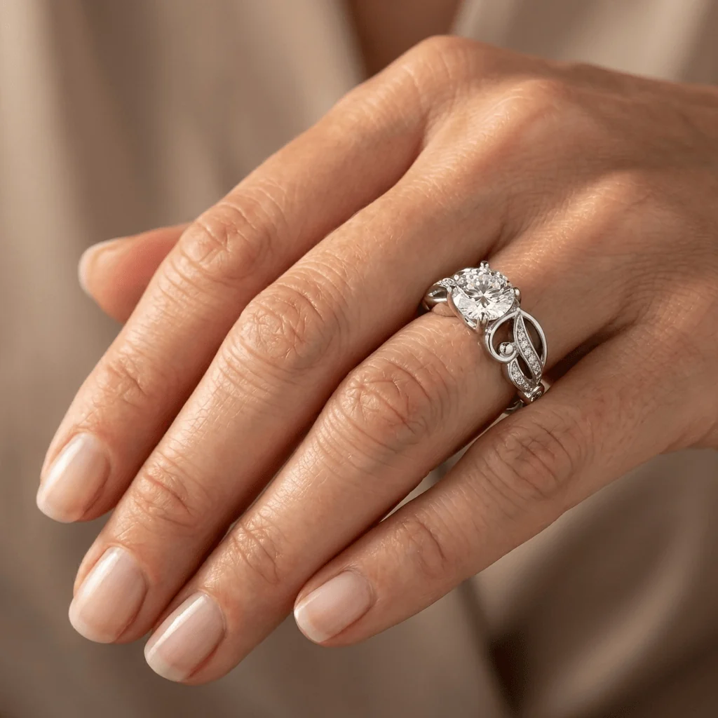 SILVER ZIRCONIA INFINITY LOVE RING - Image 2